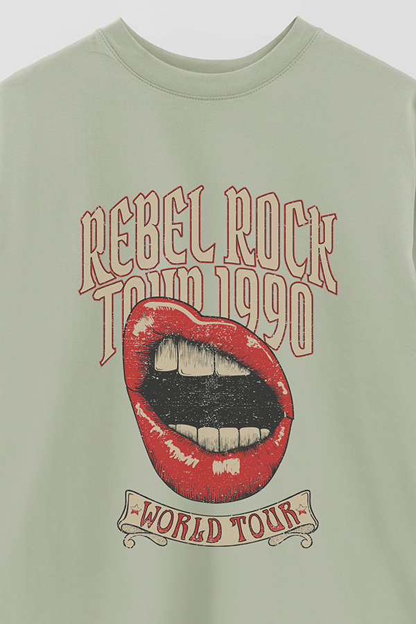 REMERA OVER ESTAMPADA REBEL ROCK 4