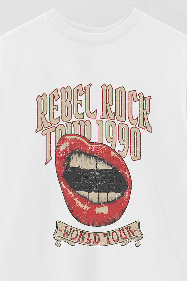 REMERA OVER ESTAMPADA REBEL ROCK 4