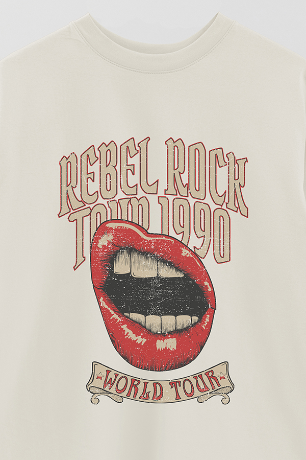 REMERA OVER ESTAMPADA REBEL ROCK 4