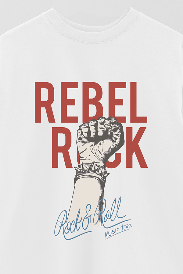 REMERA OVER ESTAMPADA REBEL ROCK 3