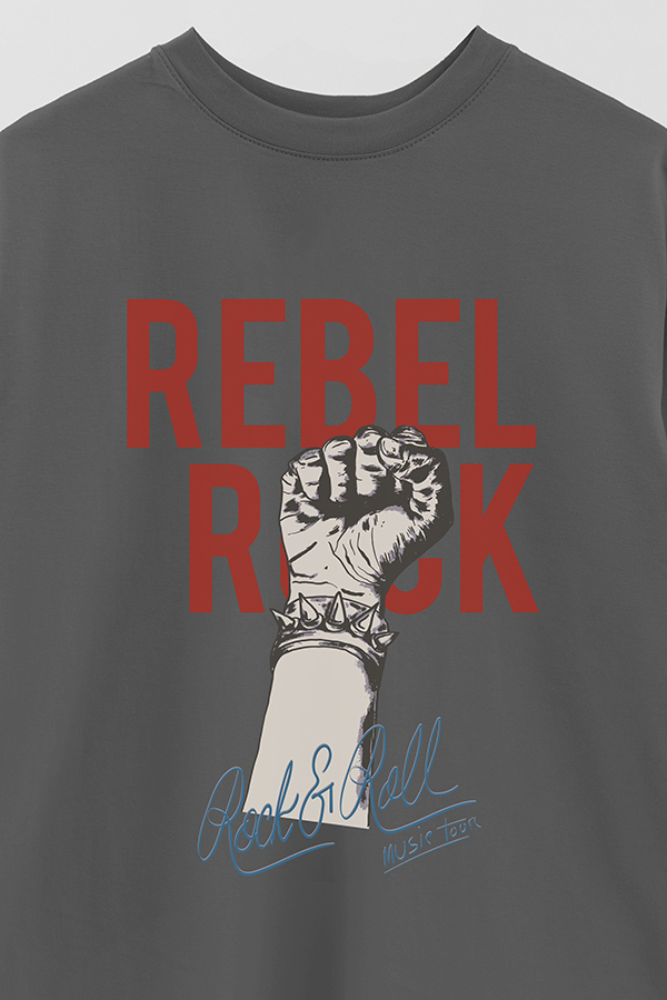 REMERA OVER ESTAMPADA REBEL ROCK 3