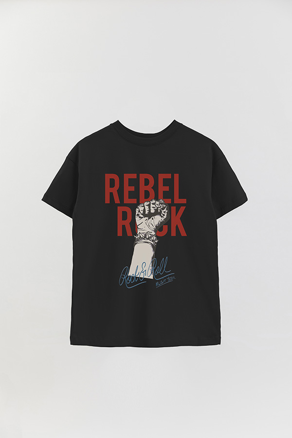 REMERA OVER ESTAMPADA REBEL ROCK 3