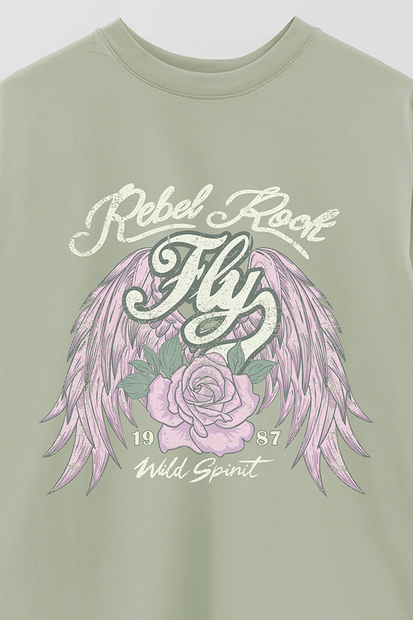 REMERA OVER ESTAMPADA REBEL ROCK 2