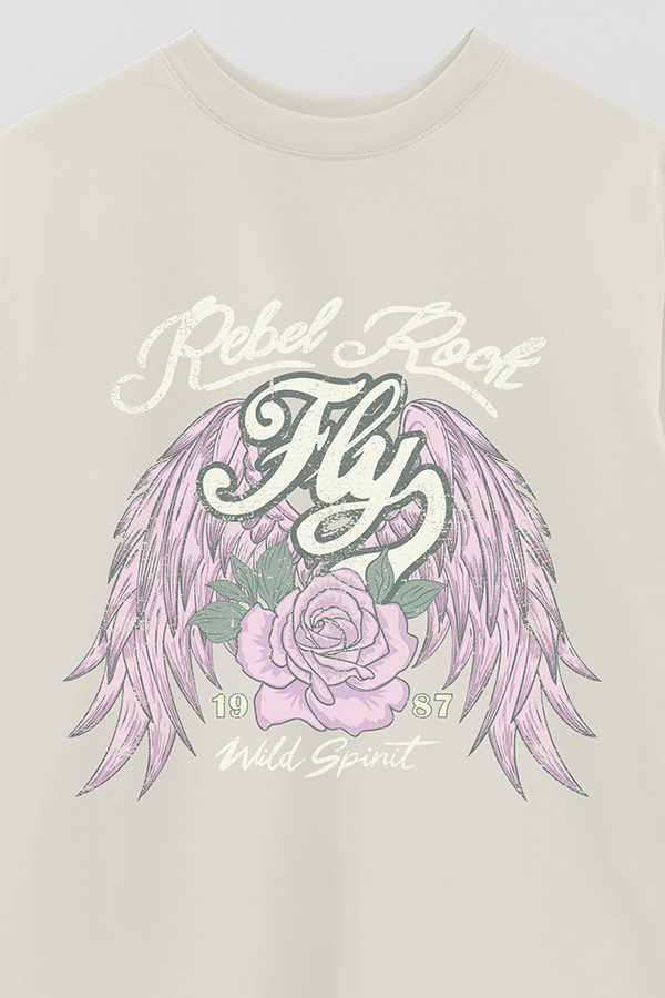 REMERA OVER ESTAMPADA REBEL ROCK 2