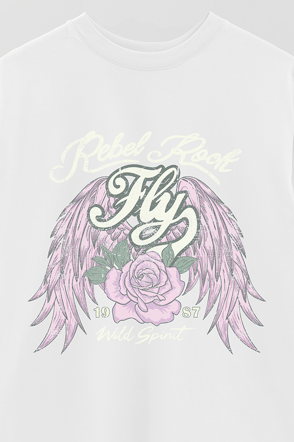 REMERA OVER ESTAMPADA REBEL ROCK 2