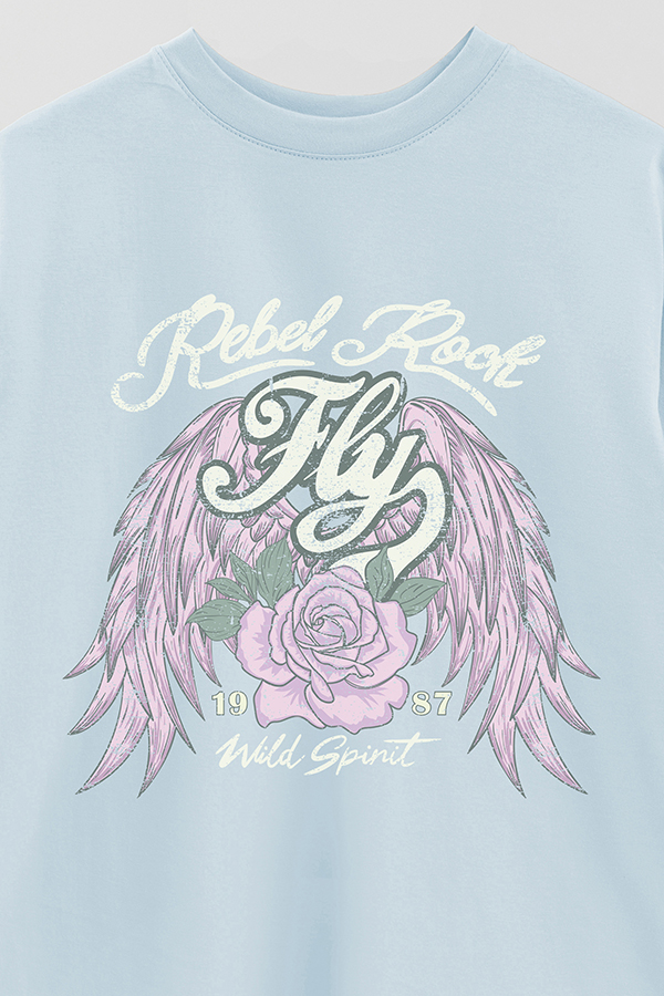 REMERA OVER ESTAMPADA REBEL ROCK 2