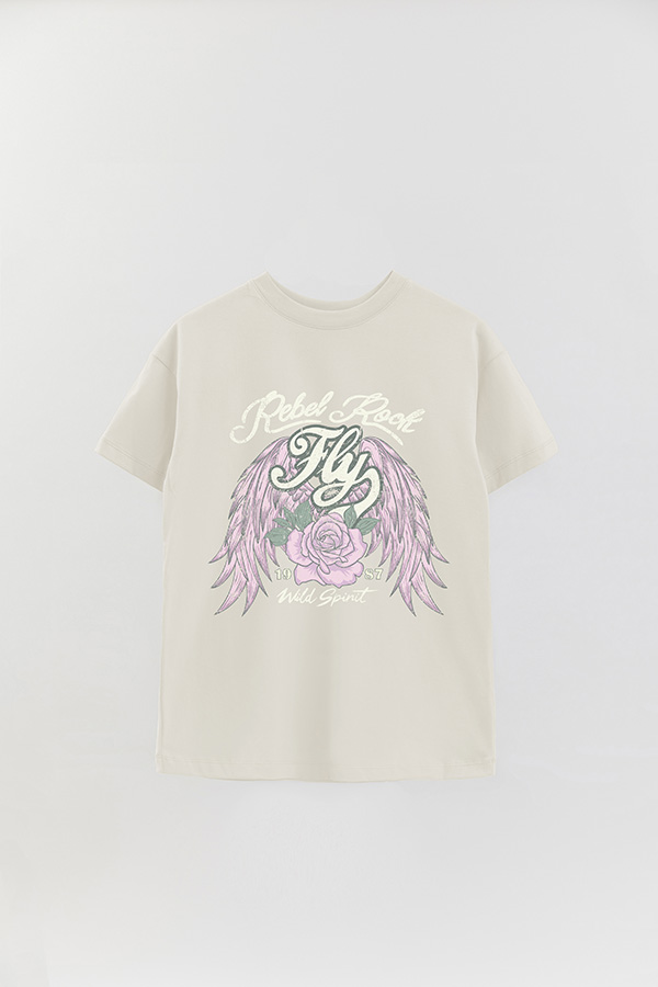 REMERA OVER ESTAMPADA REBEL ROCK 2