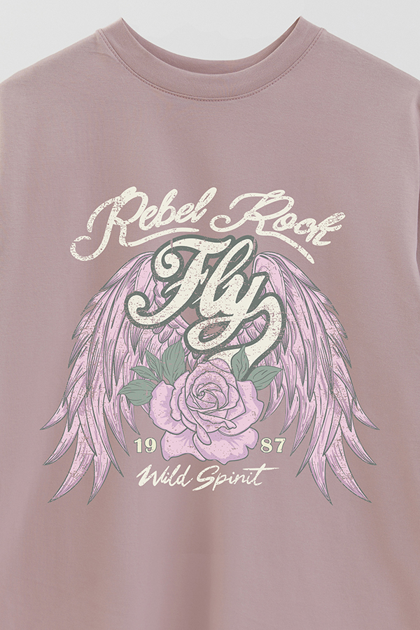 REMERA OVER ESTAMPADA REBEL ROCK 2