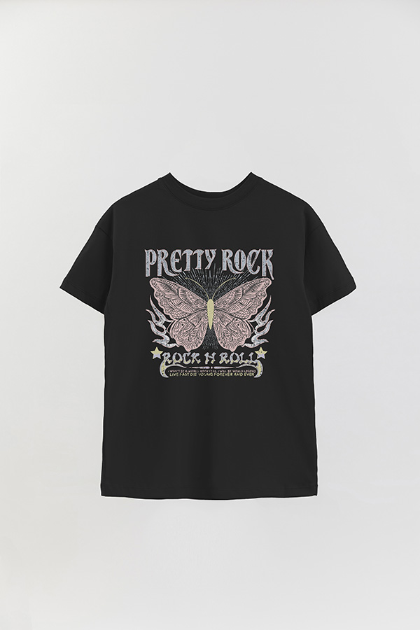REMERA OVER ESTAMPADA PRETTY ROCK 2
