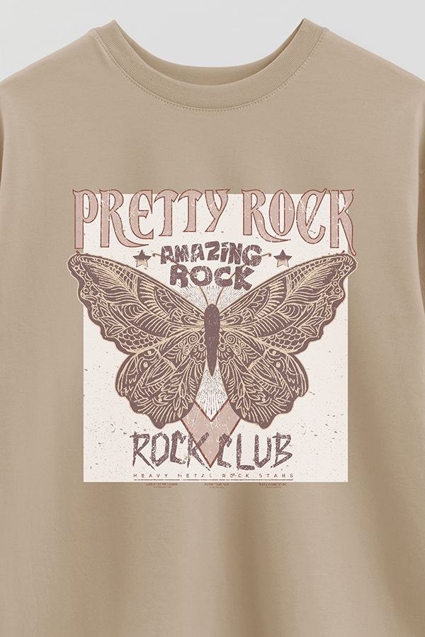 REMERA OVER ESTAMPADA PRETTY ROCK