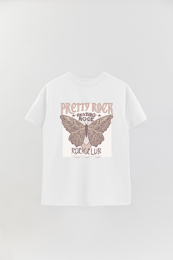 REMERA OVER ESTAMPADA PRETTY ROCK