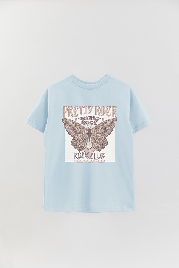 REMERA OVER ESTAMPADA PRETTY ROCK
