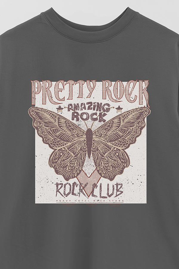REMERA OVER ESTAMPADA PRETTY ROCK