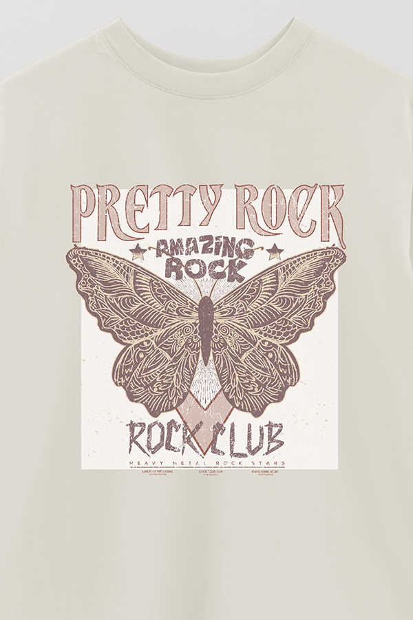 REMERA OVER ESTAMPADA PRETTY ROCK