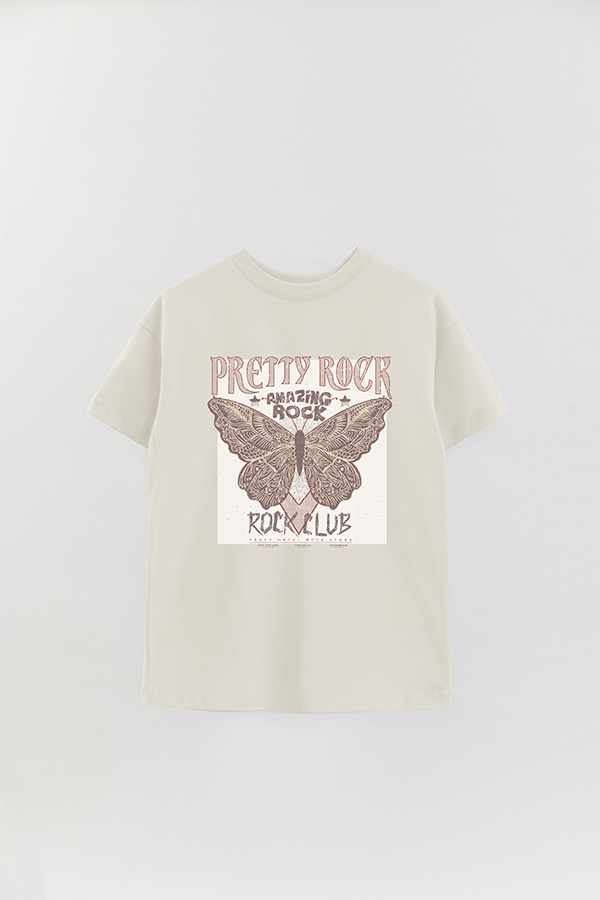 REMERA OVER ESTAMPADA PRETTY ROCK