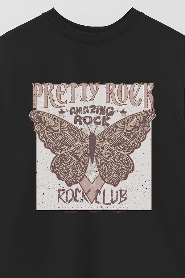 REMERA OVER ESTAMPADA PRETTY ROCK