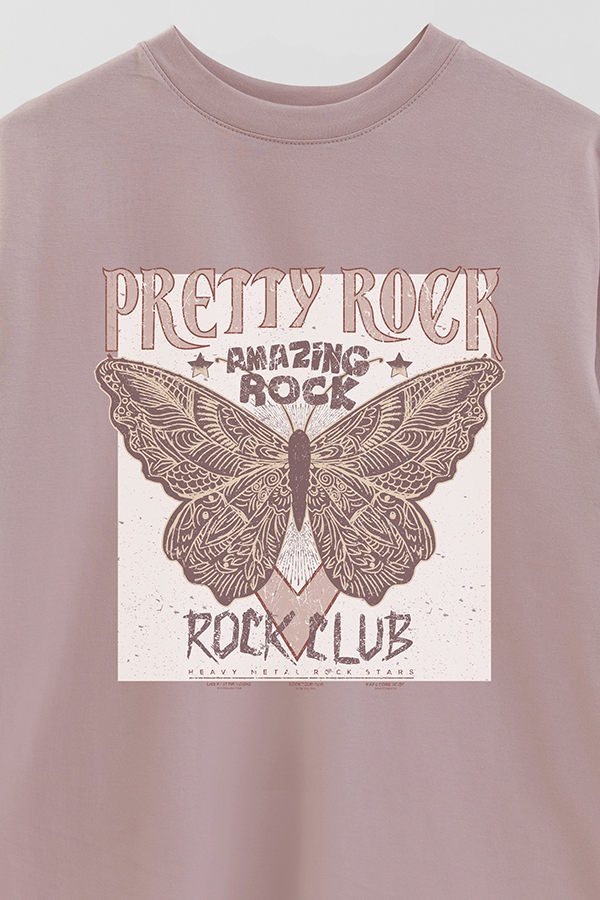 REMERA OVER ESTAMPADA PRETTY ROCK