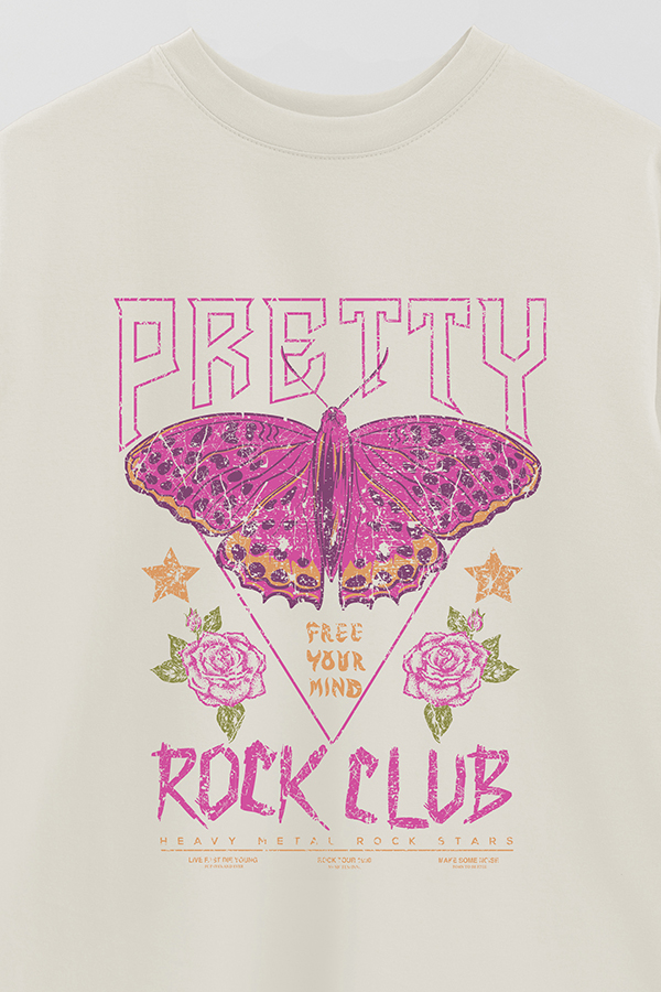 REMERA OVER ESTAMPADA PRETTY