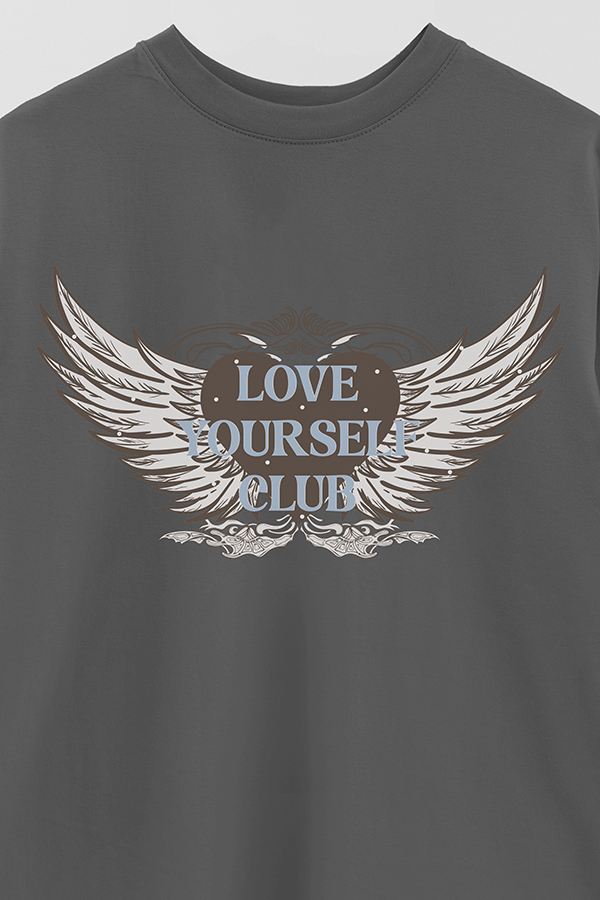 REMERA OVER ESTAMPADA LOVE YOURSELF