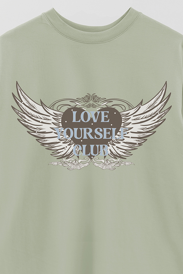 REMERA OVER ESTAMPADA LOVE YOURSELF