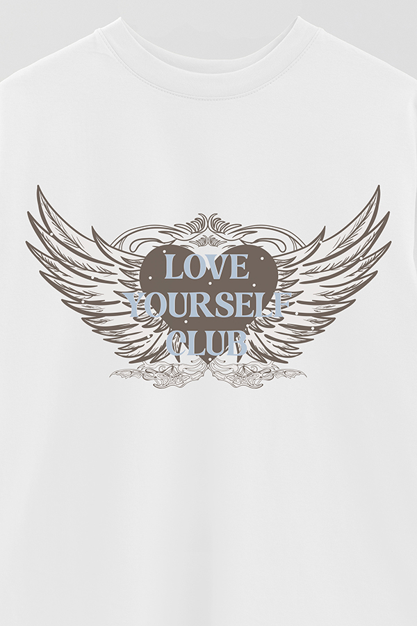 REMERA OVER ESTAMPADA LOVE YOURSELF