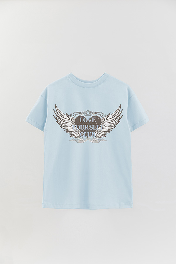 REMERA OVER ESTAMPADA LOVE YOURSELF