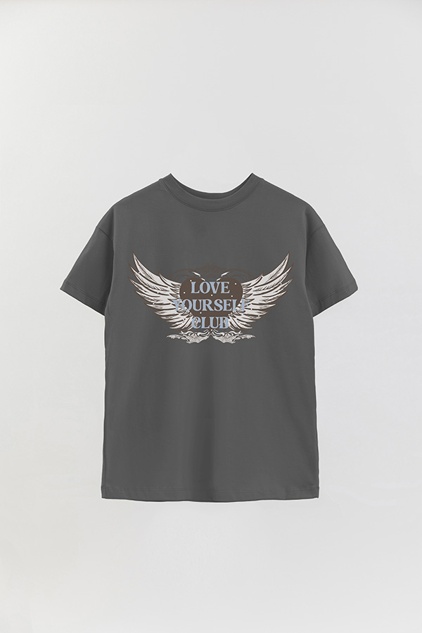 REMERA OVER ESTAMPADA LOVE YOURSELF