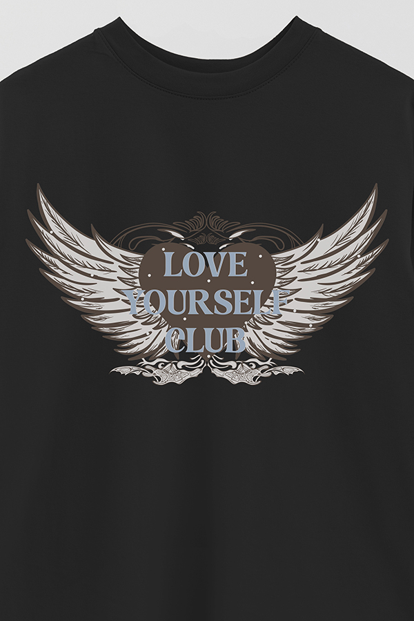 REMERA OVER ESTAMPADA LOVE YOURSELF