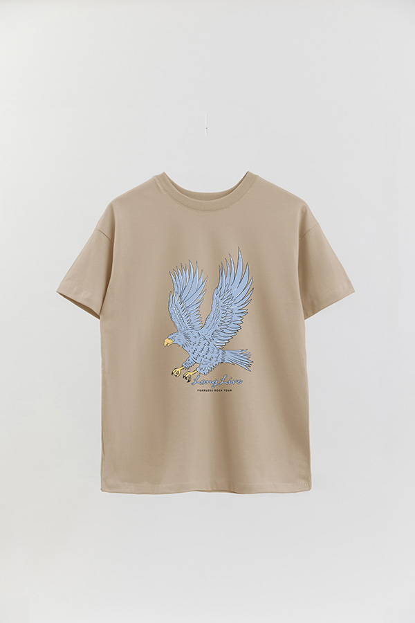 REMERA OVER ESTAMPADA LONG LIVE