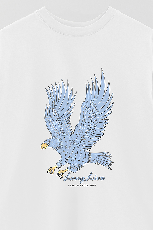 REMERA OVER ESTAMPADA LONG LIVE