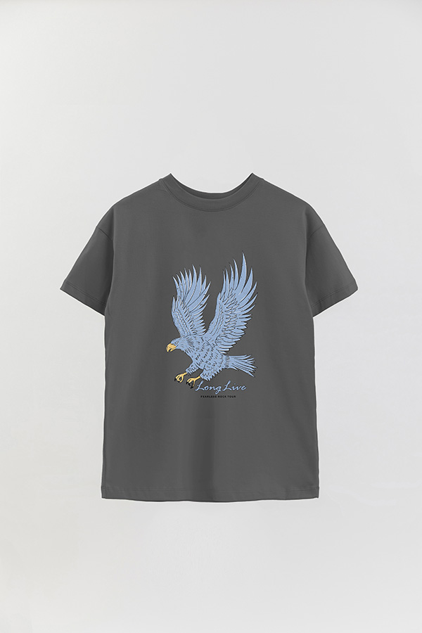 REMERA OVER ESTAMPADA LONG LIVE