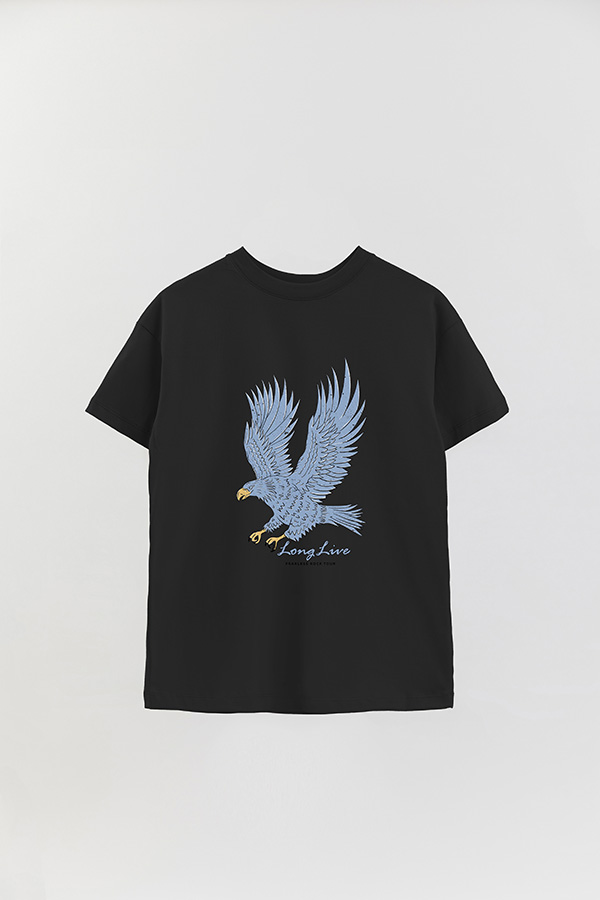 REMERA OVER ESTAMPADA LONG LIVE