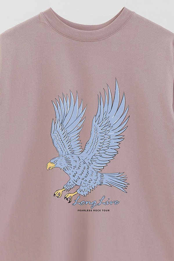 REMERA OVER ESTAMPADA LONG LIVE