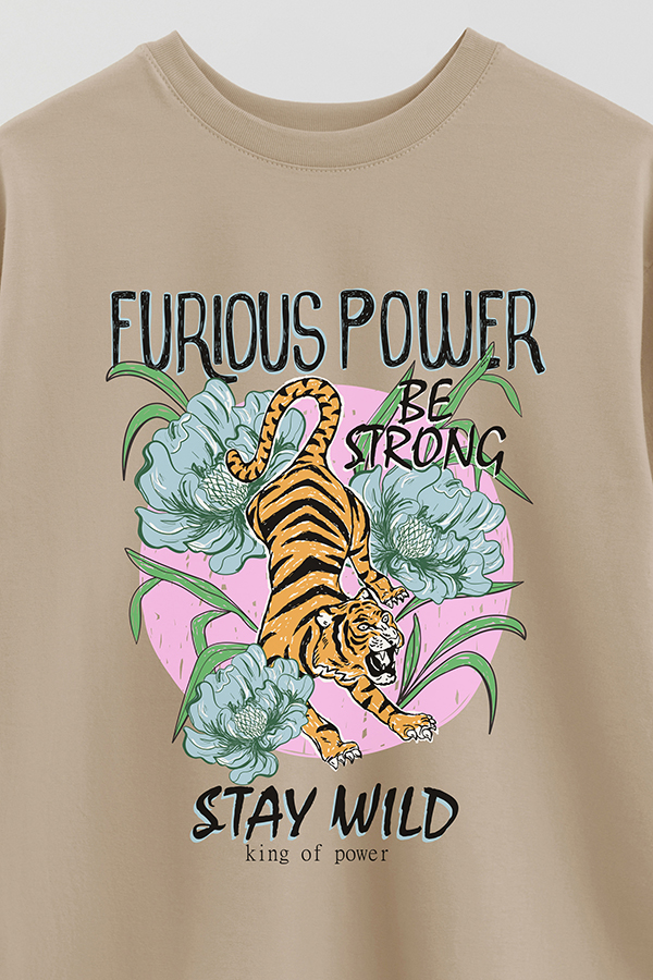 REMERA OVER ESTAMPADA FURIOUS POWER 3