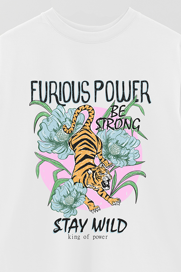 REMERA OVER ESTAMPADA FURIOUS POWER 3