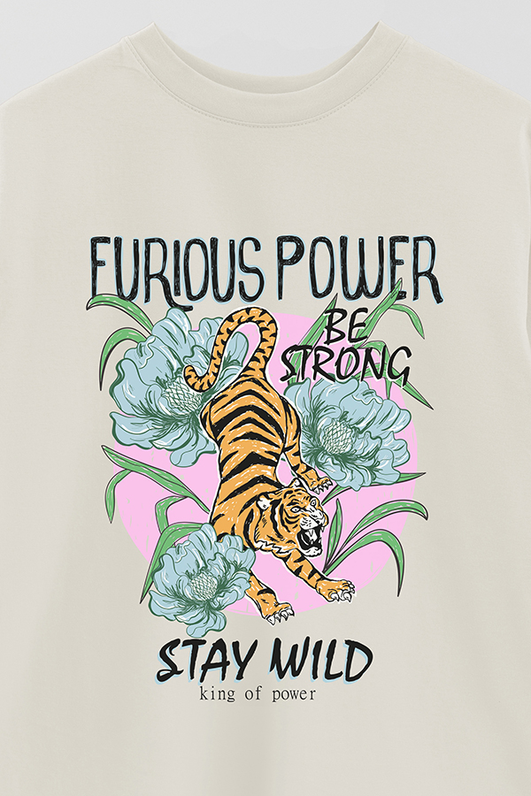 REMERA OVER ESTAMPADA FURIOUS POWER 3