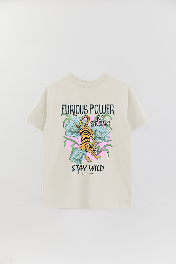 REMERA OVER ESTAMPADA FURIOUS POWER 3