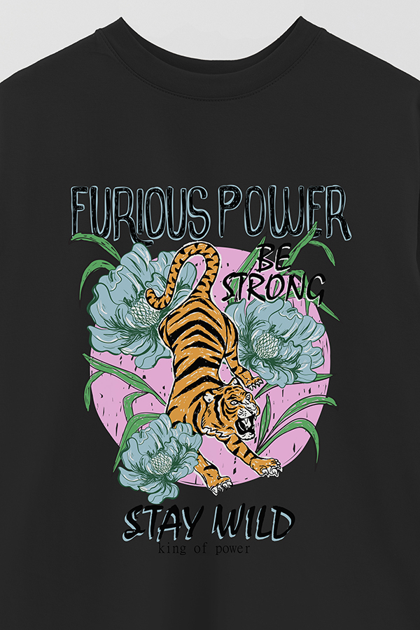 REMERA OVER ESTAMPADA FURIOUS POWER 3