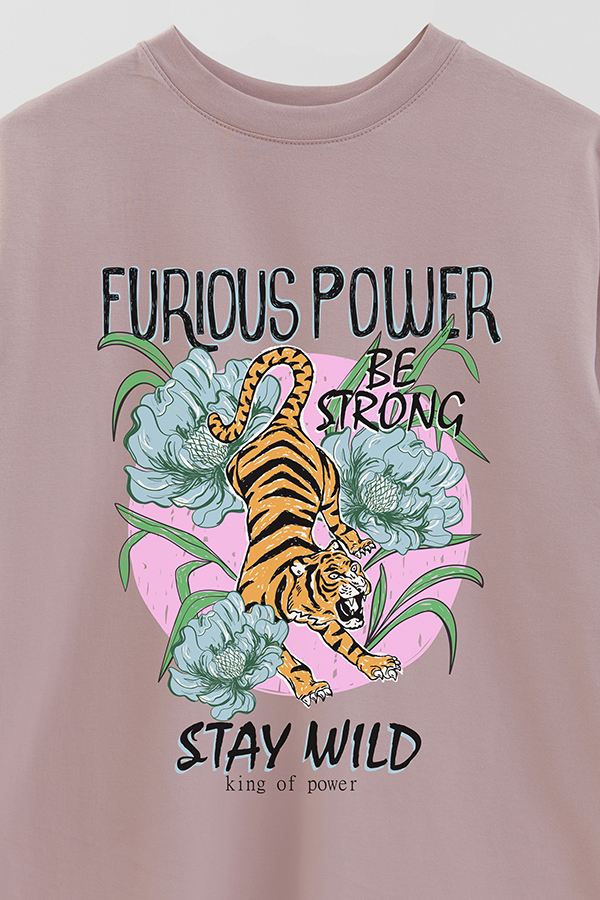 REMERA OVER ESTAMPADA FURIOUS POWER 3