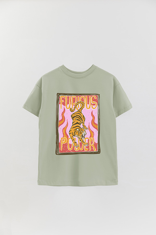 REMERA OVER ESTAMPADA FURIOUS POWER 2