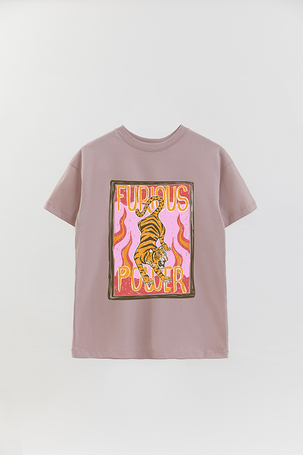 REMERA OVER ESTAMPADA FURIOUS POWER 2