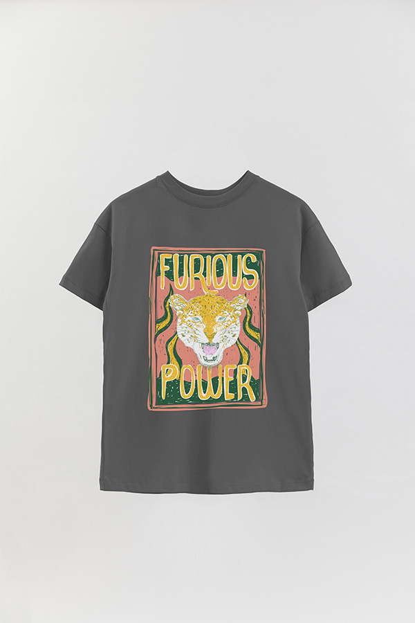 REMERA OVER ESTAMPADA FURIOUS POWER 1