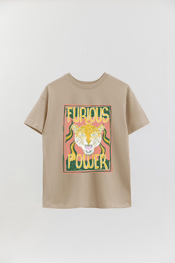 REMERA OVER ESTAMPADA FURIOUS POWER 1