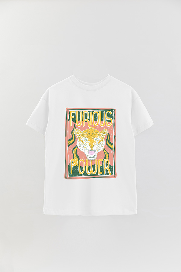 REMERA OVER ESTAMPADA FURIOUS POWER 1