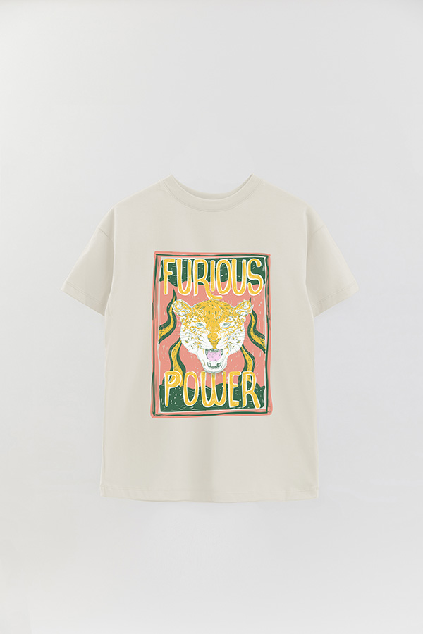 REMERA OVER ESTAMPADA FURIOUS POWER 1