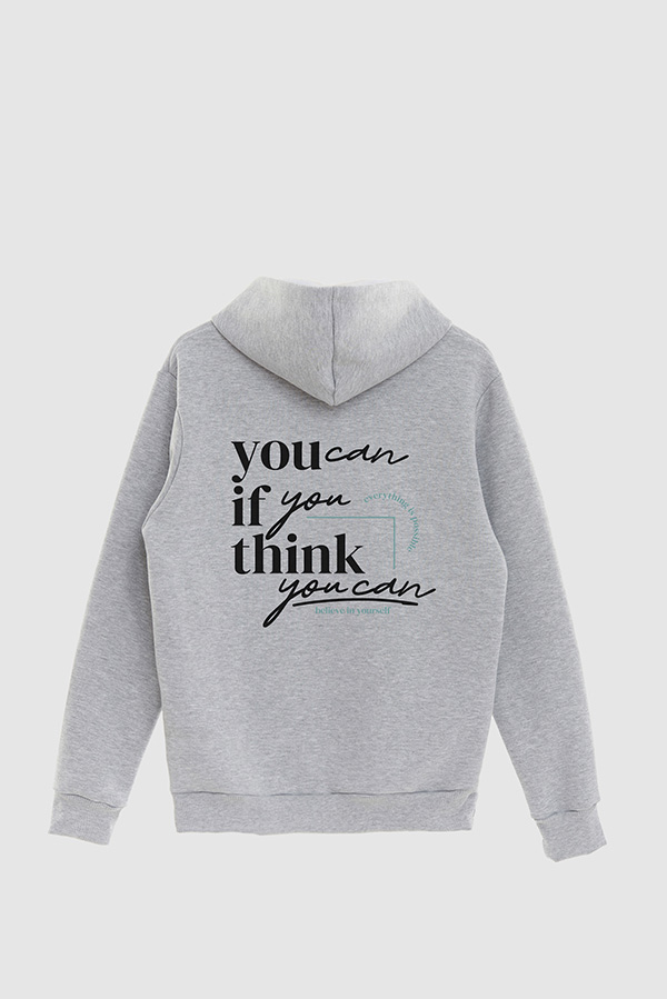 BUZO HOODIE ESTAMPADO YOU CAN