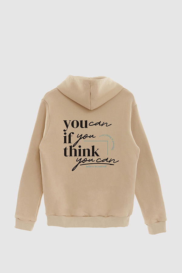 BUZO HOODIE ESTAMPADO YOU CAN