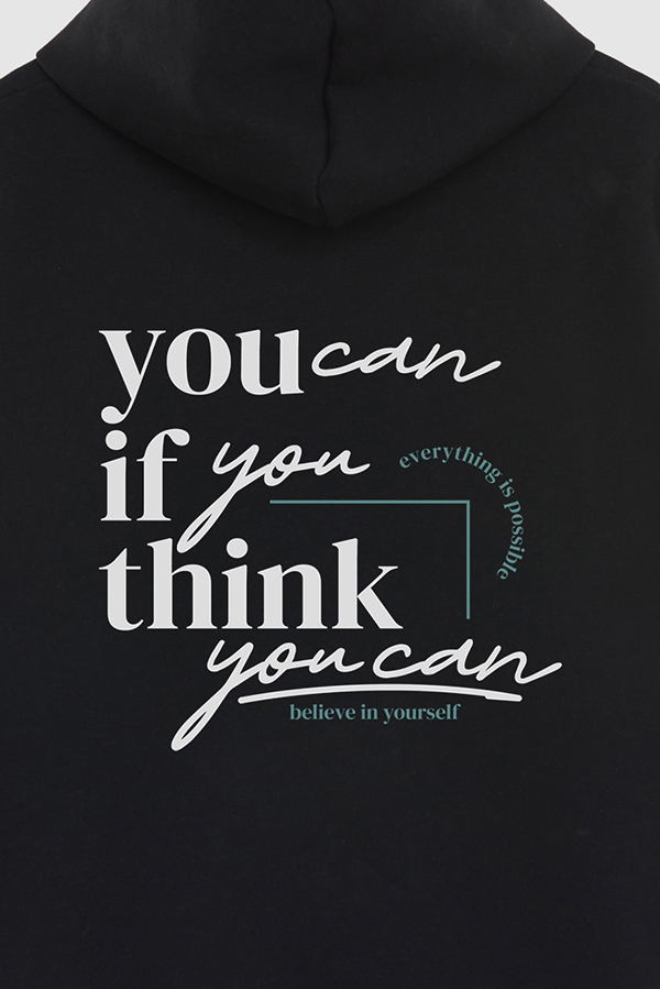 BUZO HOODIE ESTAMPADO YOU CAN