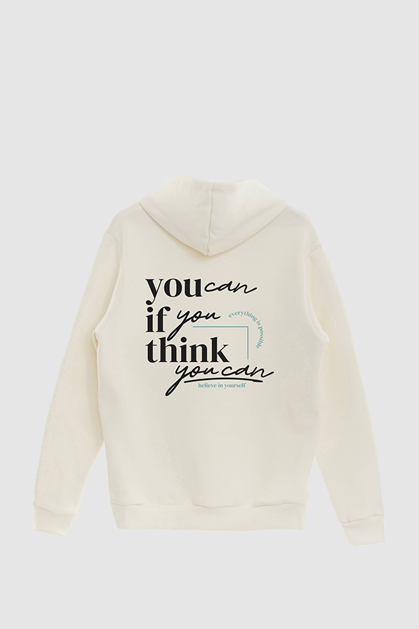 BUZO HOODIE ESTAMPADO YOU CAN