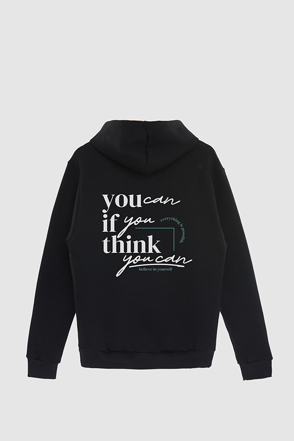 BUZO HOODIE ESTAMPADO YOU CAN